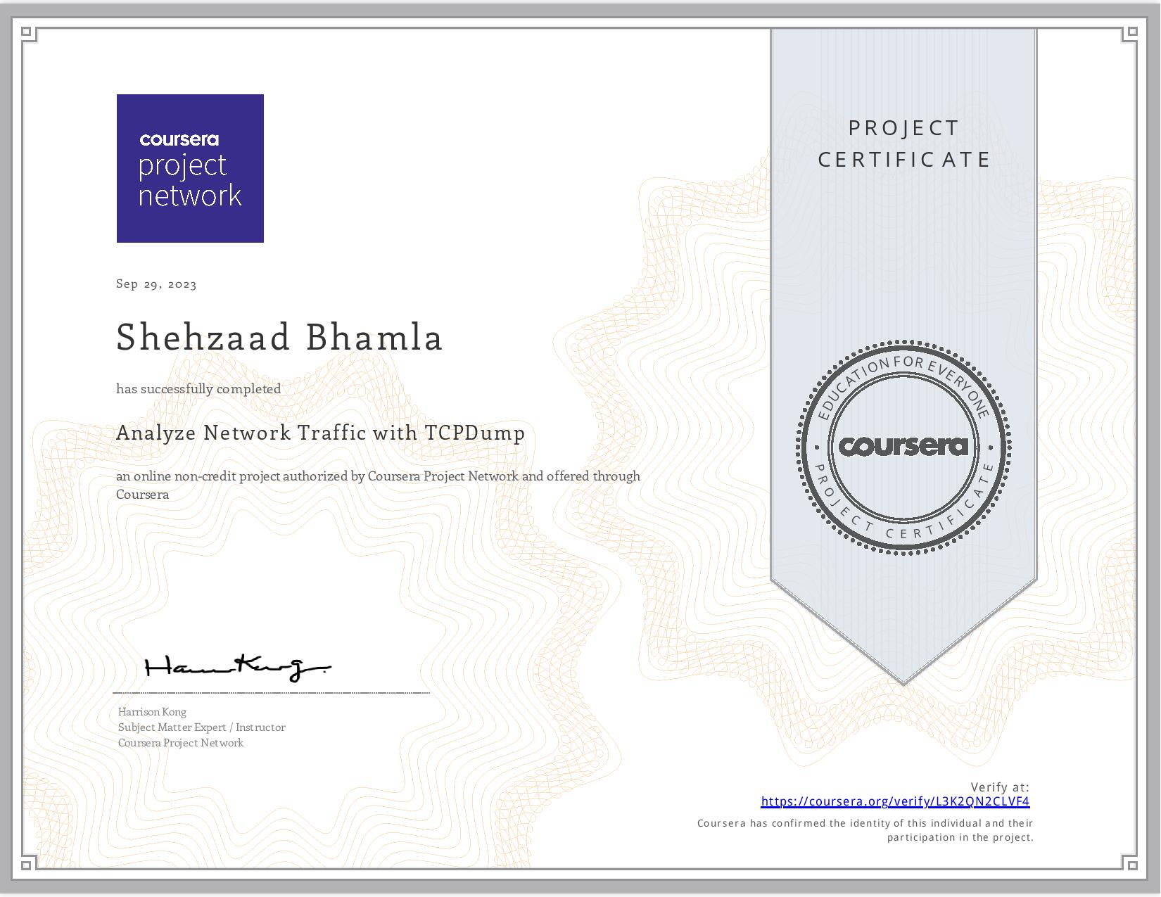 Coursera TCP