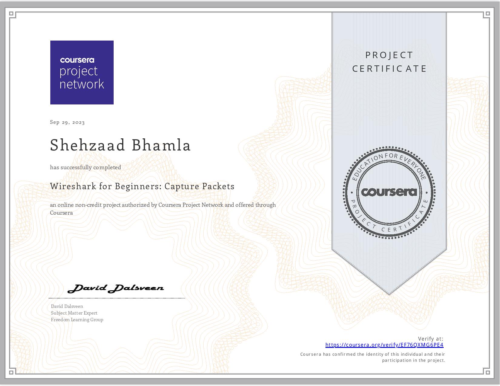 Coursera Wireshark