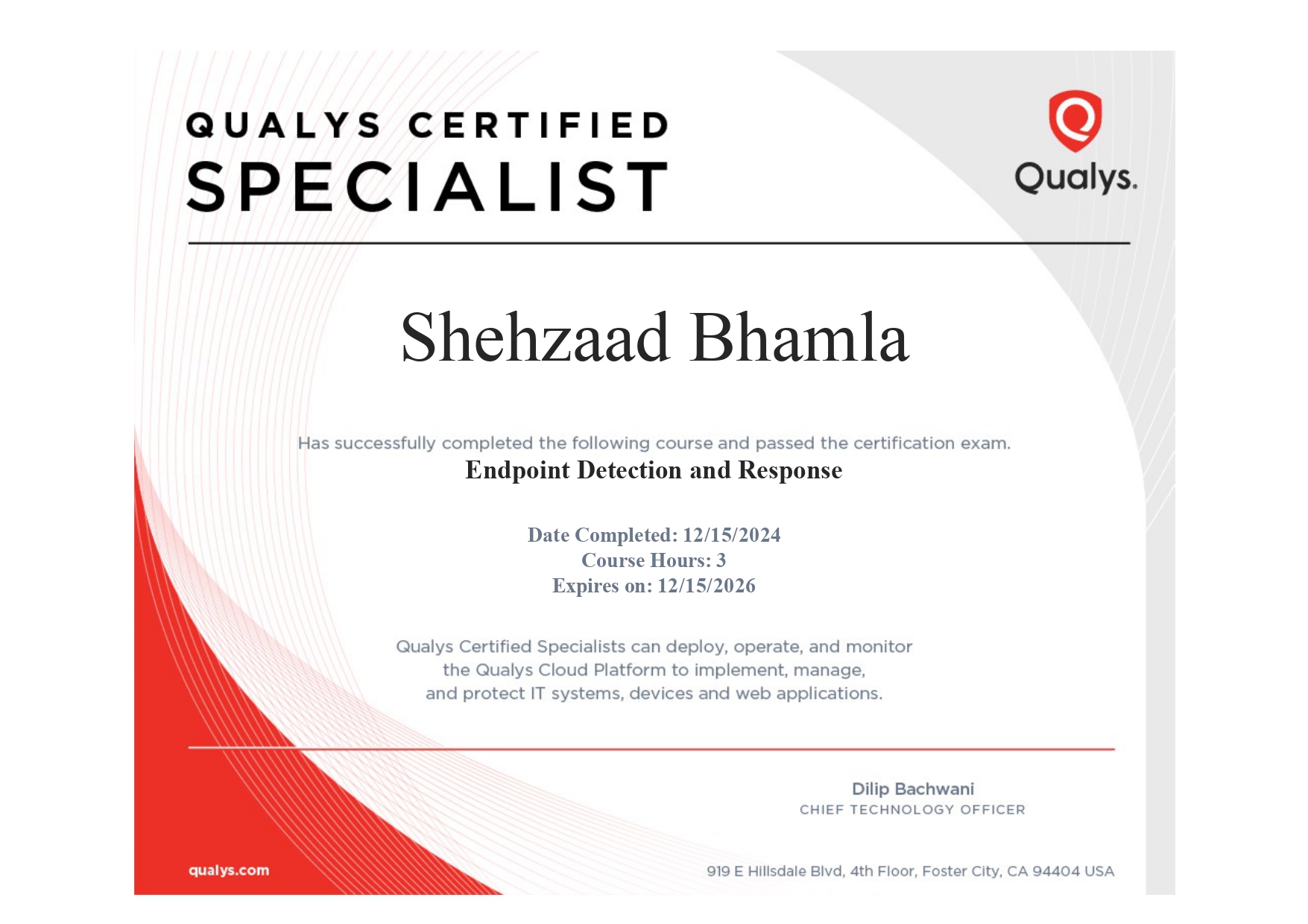 Qualys EDR